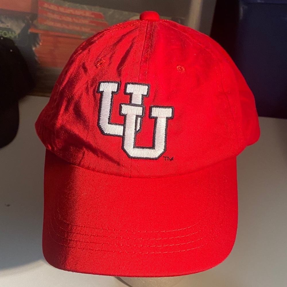 Utah University Runnin’ Utes NCAA Red Men’s Adjustable Baseball Cap Hat
